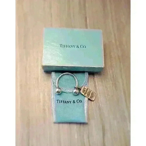 Tiffany & Co. Accessories - Tiffany & Co Vintage Sterling Silver Keyring with Diet Pepsi Charm